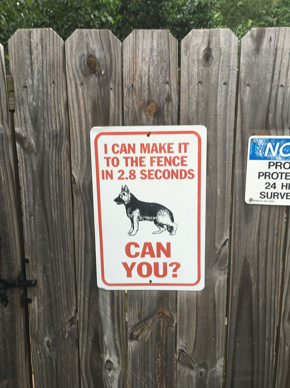 Dog sign