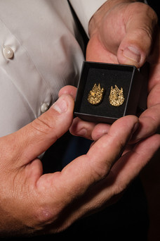 millennium falcon gold cufflinks