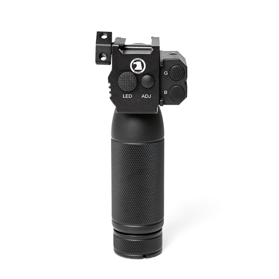 Thumbnail: Tactical Vertical Grip With Blue and Green Lasers and 1000 Lumen Flashlight