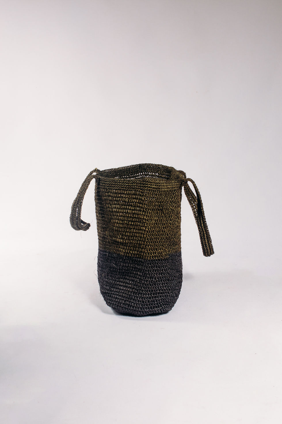 Thumbnail: Fique Tote - Black / Forest Green