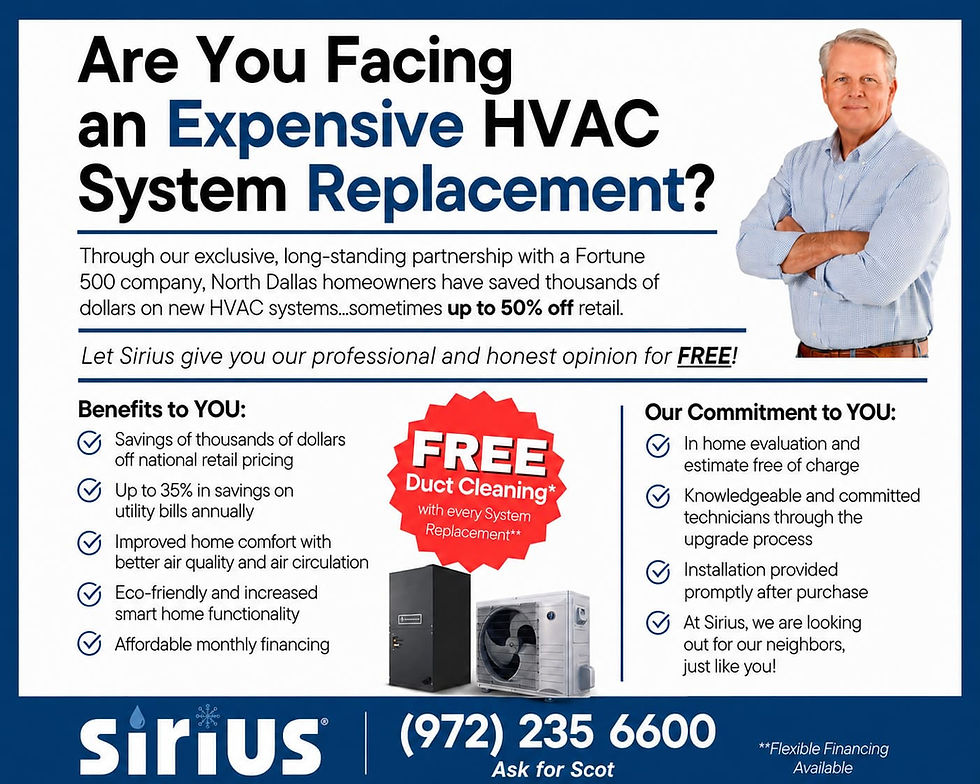 Facing an Expensive HVAC Replacement? Let Sirius Help You Save