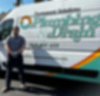 Jamie with the Permanent Solutions service truck in San Diego
