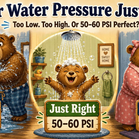 What is acceptable water pressure to not damage my home water systems?