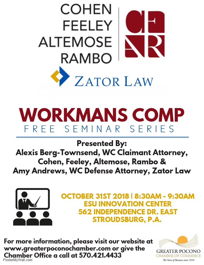 free workers compensation seminar cohen feeley altemose rambo