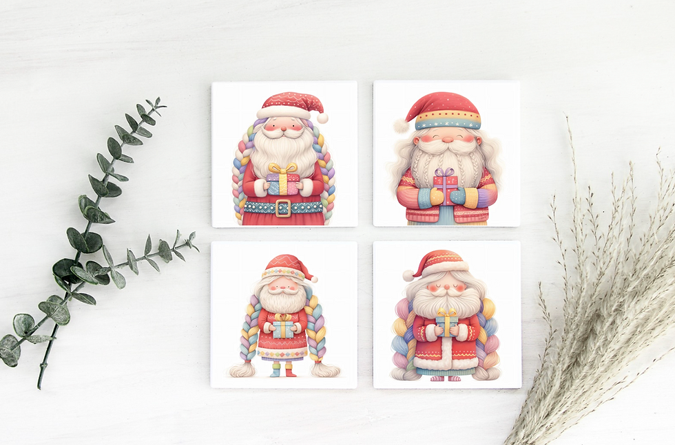 Santa Coasters