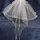 Thumbnail: Beaded Ruffle Bridal Veil, 49 cm length
