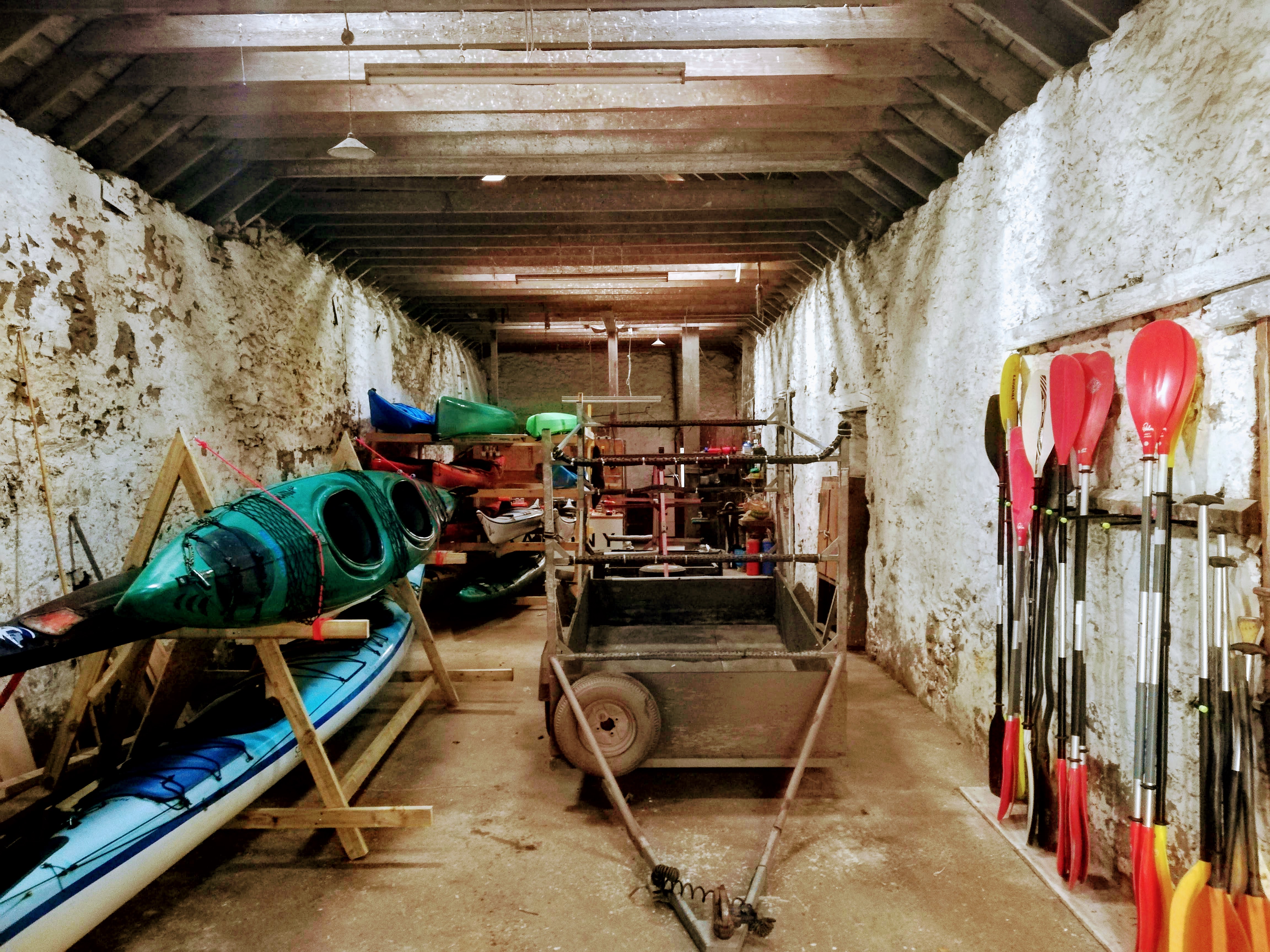Plenty of storage for kayaks