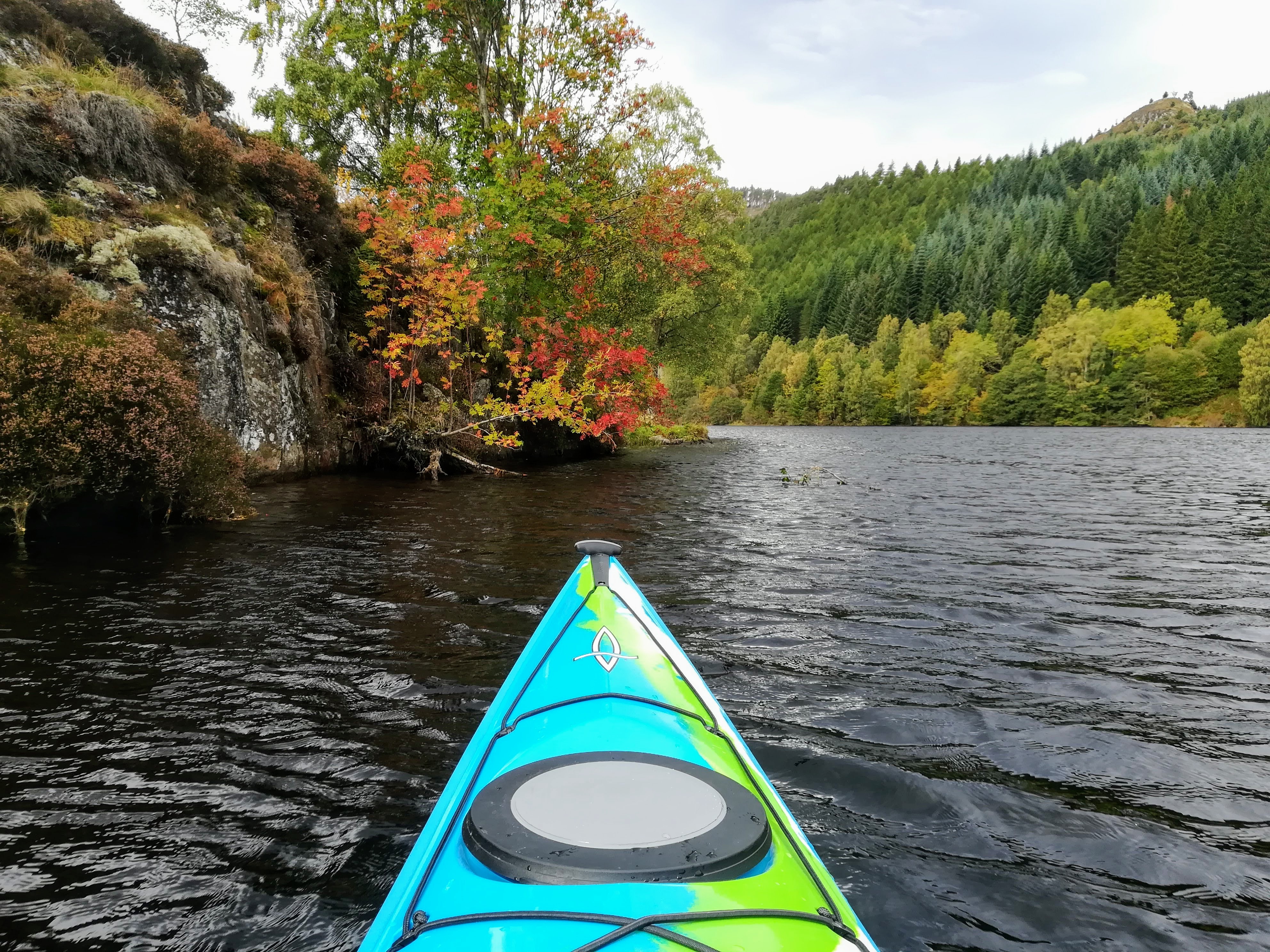 Loch Tummel, kayaking near Pitlochry