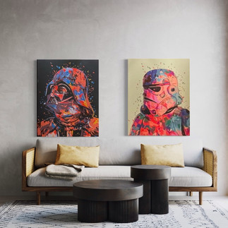 Abstrakte Interpretationen von Star Wars 