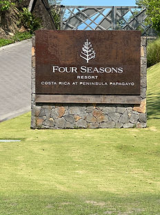 Four Seasons sign at the entrance