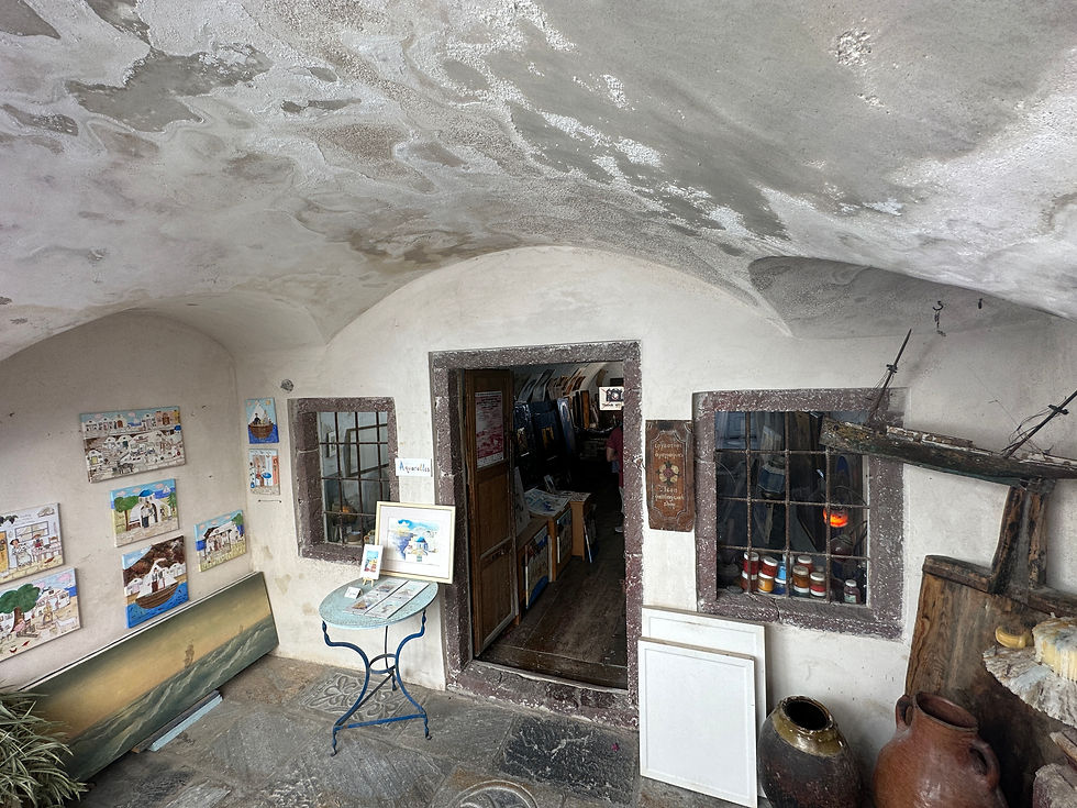 Art Gallery in Oia Santorini