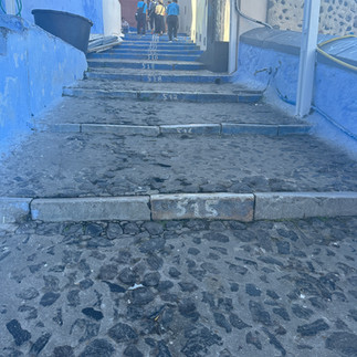 steps leading to Fira from the Old Port