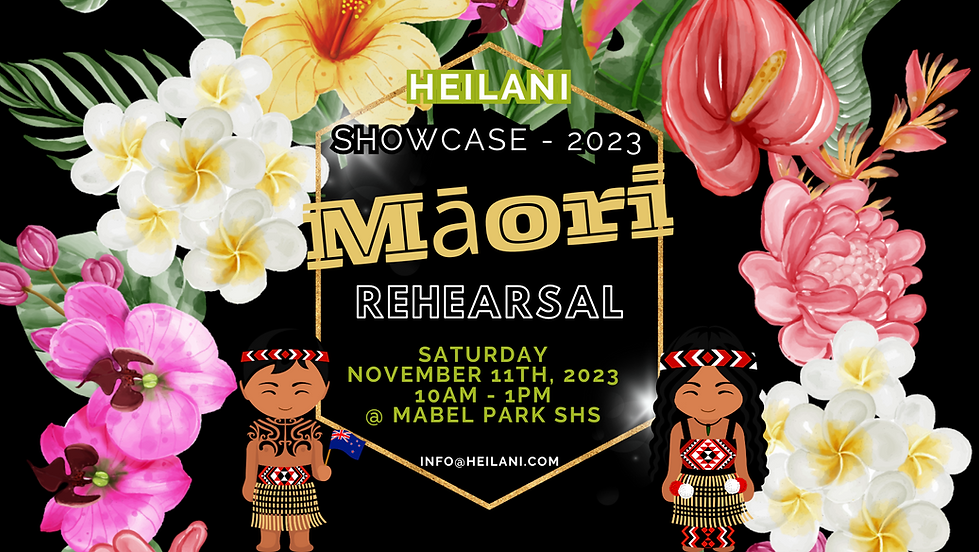 MĀORI SECTION - Showcase Rehearsal