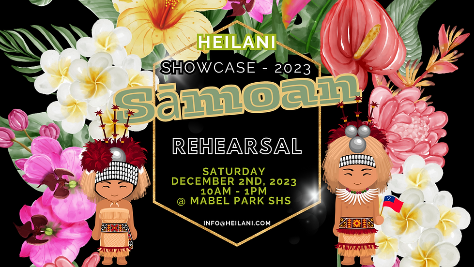 SĀMOAN SECTION - Showcase Rehearsal