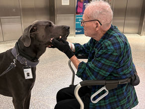 Older adult preparing for discharge from the hospital