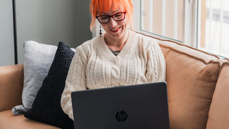 Casually updating a small business website from a laptop