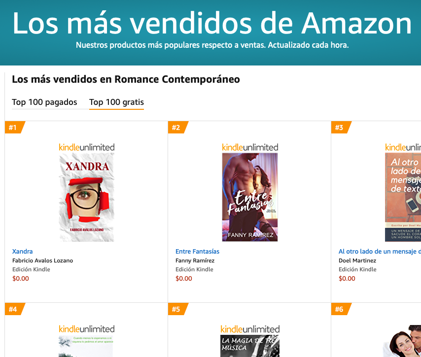 Imagen tomada de la página de Amazon el 16 de febrero del 2019.
