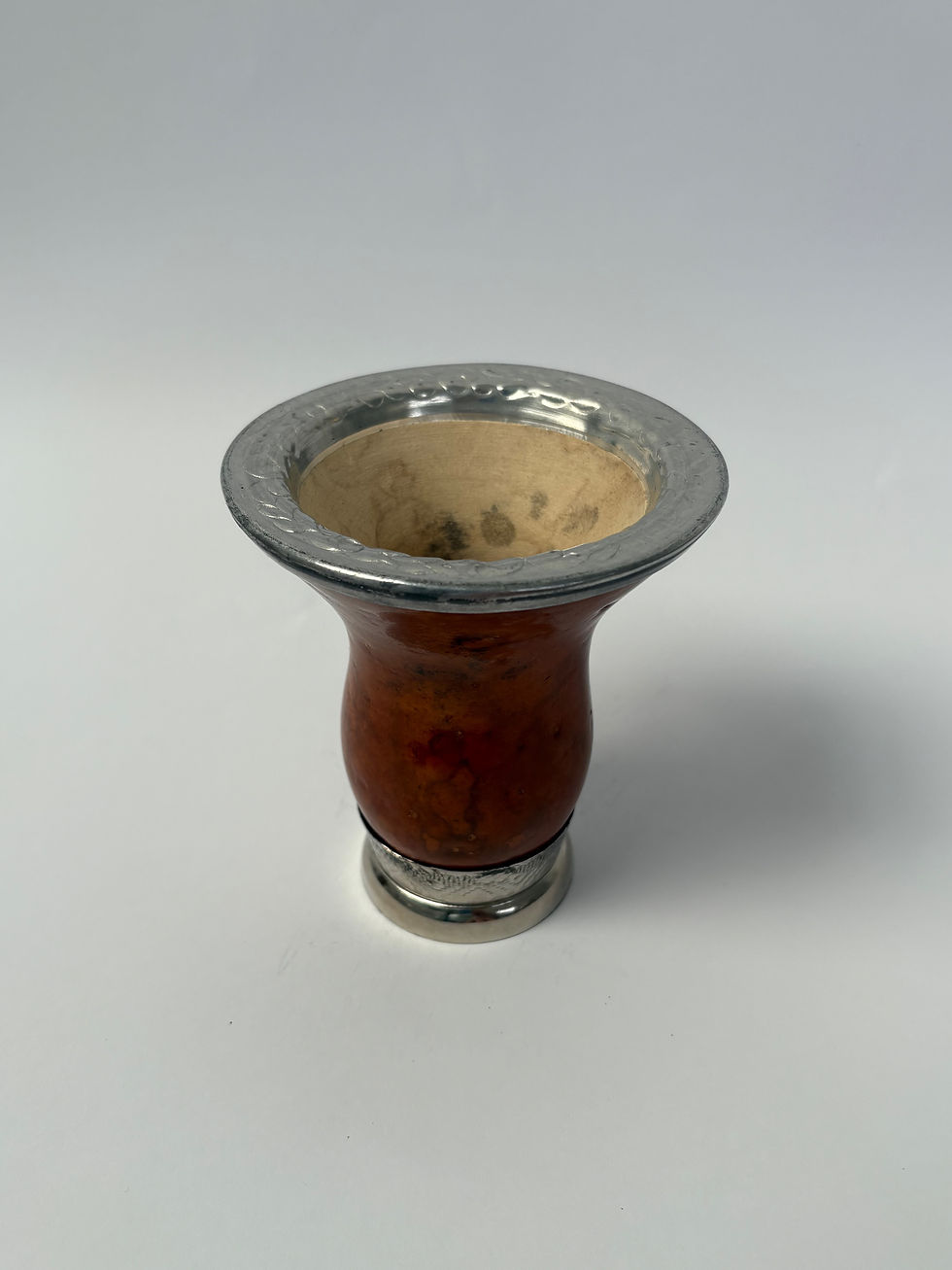 Miniatura: Mate calabaza ,virola y base de metal