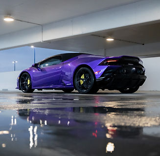 purple lamborghini hurcan evo spyder