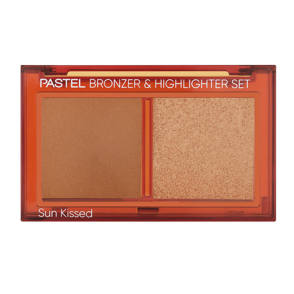 Pastel Profashion Bronzer & Highlighter Set Sun Kissed 02 Tan Bronze & Heat Glow