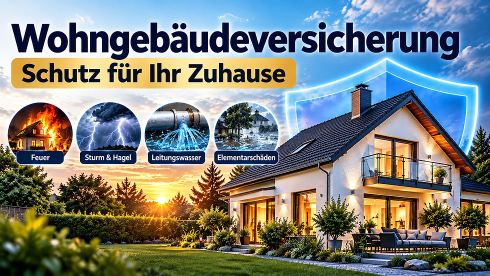 Wohngebäudeversicherung: So schützen Sie Ihr Zuhause vor hohen Kosten