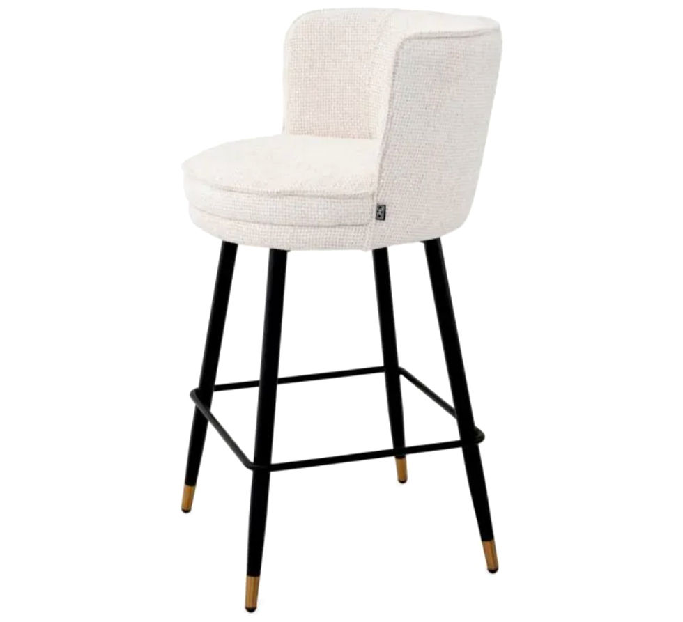Thumbnail: GRENADA COUNTER STOOL in Lyssa Off-White (Pair of 2)