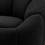 Thumbnail: INGER SWIVEL CHAIR in Bouclé black | brushed brass finish swivel base