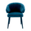 Thumbnail: CARDINALE DINING CHAIR in Roche teal blue velvet | upholstered legs