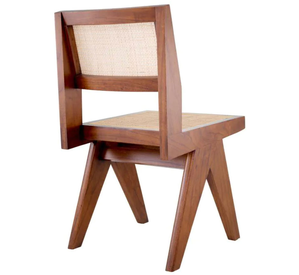 Thumbnail: NICLAS DINING CHAIR in Classic brown | rattan cane webbing