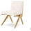 Thumbnail: Fico Chair in Bouclé Cream and Brushed Brass