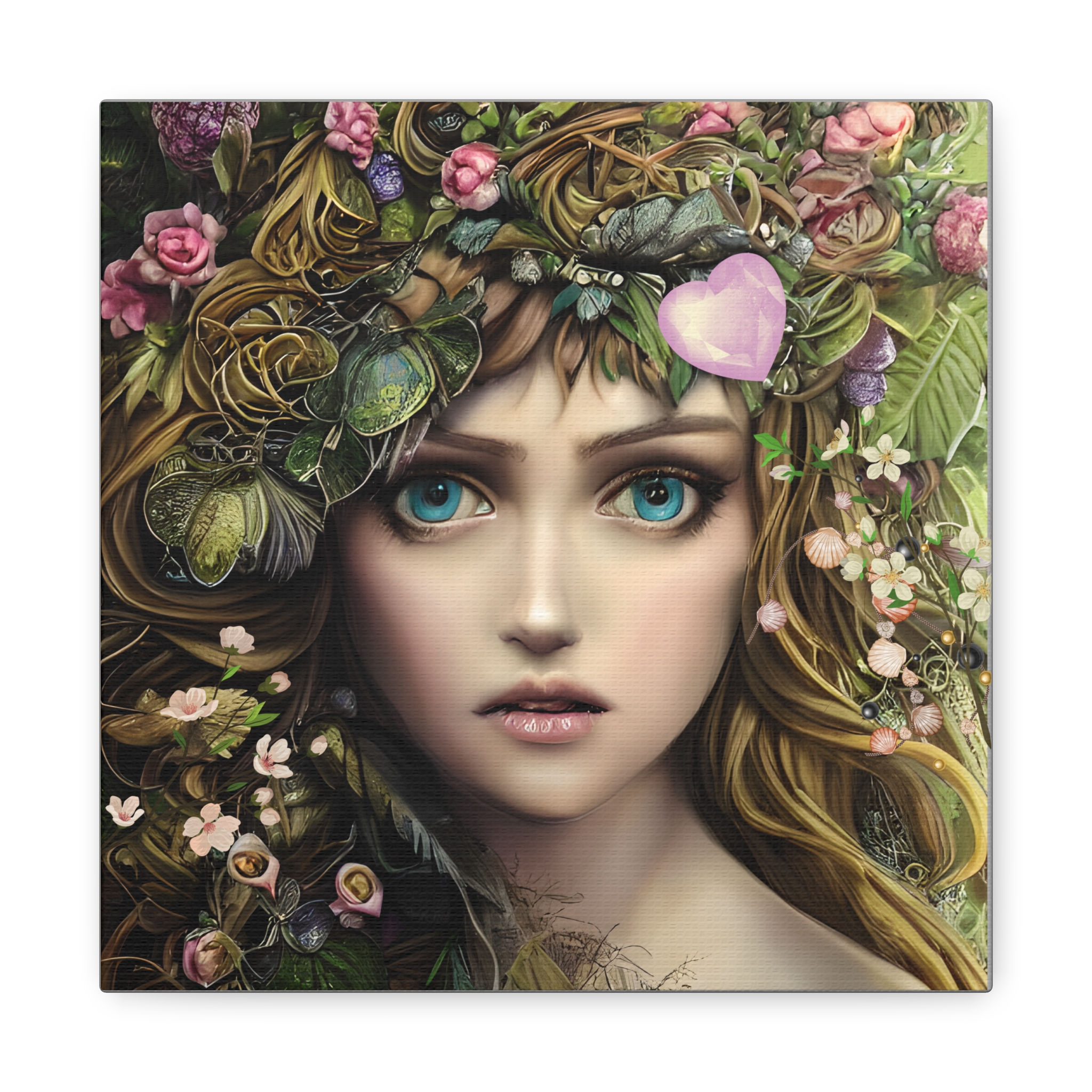 Enchanted Forest Fae Matte Canvas Wall Art - Stretched 1.25"