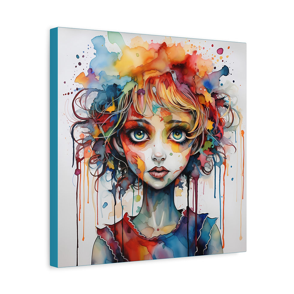 Thumbnail: Creepy Doll Art Canvas Print