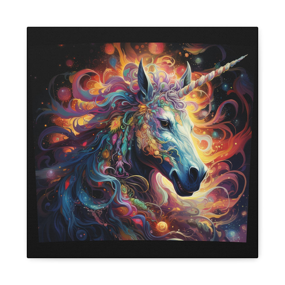 Thumbnail:  Unicorn Dream Matte Canvas Wall Art