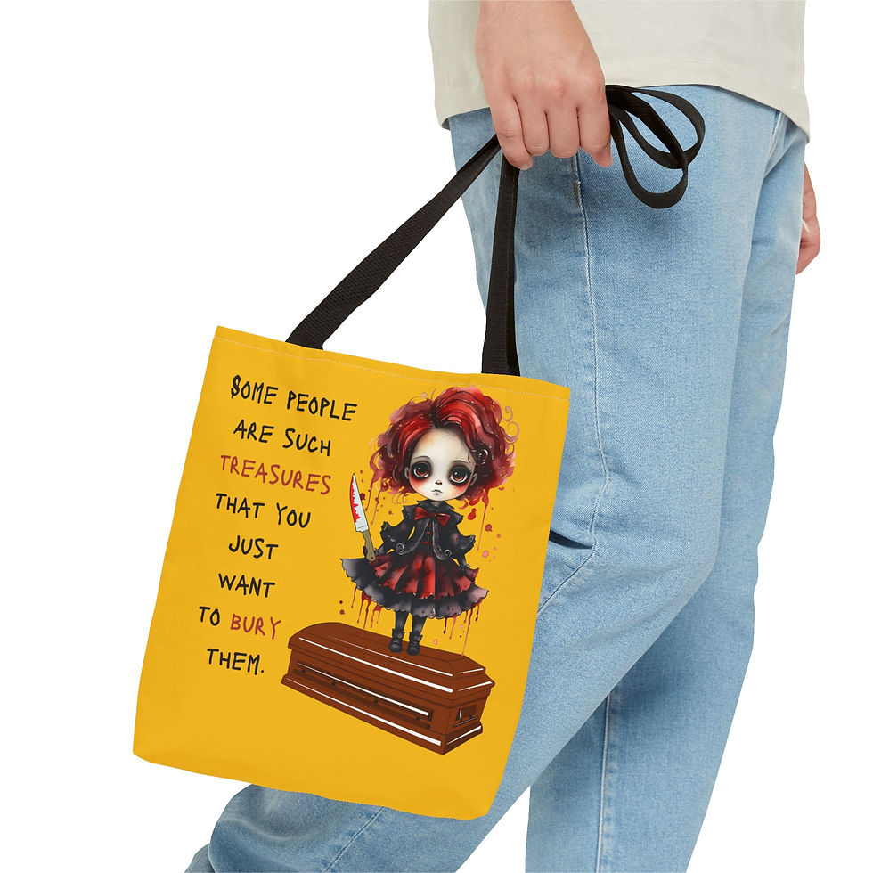 Thumbnail: Creepy Doll Tote Bag  