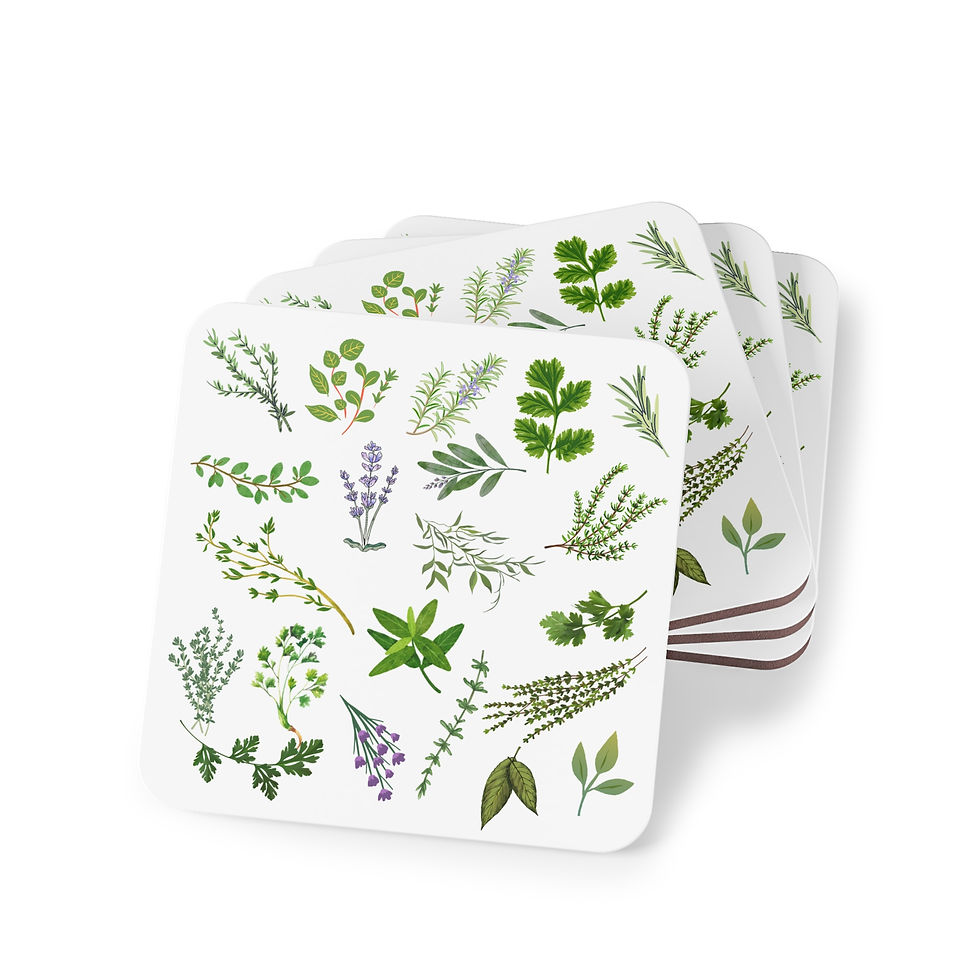 Thumbnail: Herbal Thyme! Square Coasters 
