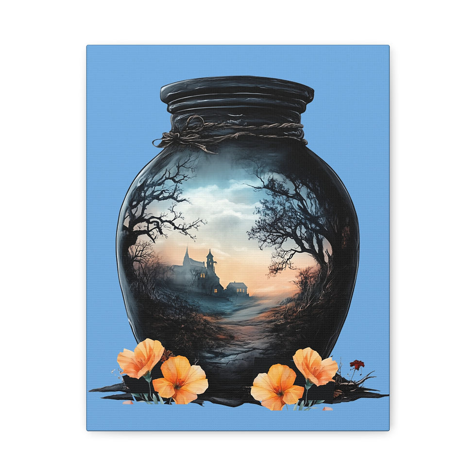 Thumbnail: Cask of Wyrd: Widow's Hollow Canvas Art Print  