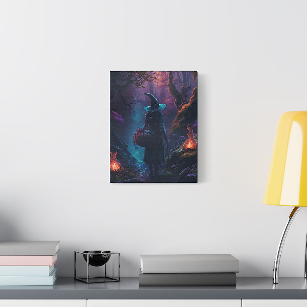 Thumbnail: Night Herb Gathering Canvas Art 