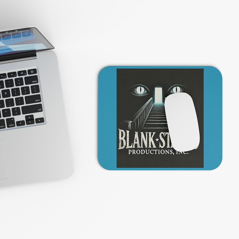 Thumbnail: Blank Stares Productions Mouse Pad — Horror Logo Desk Mat