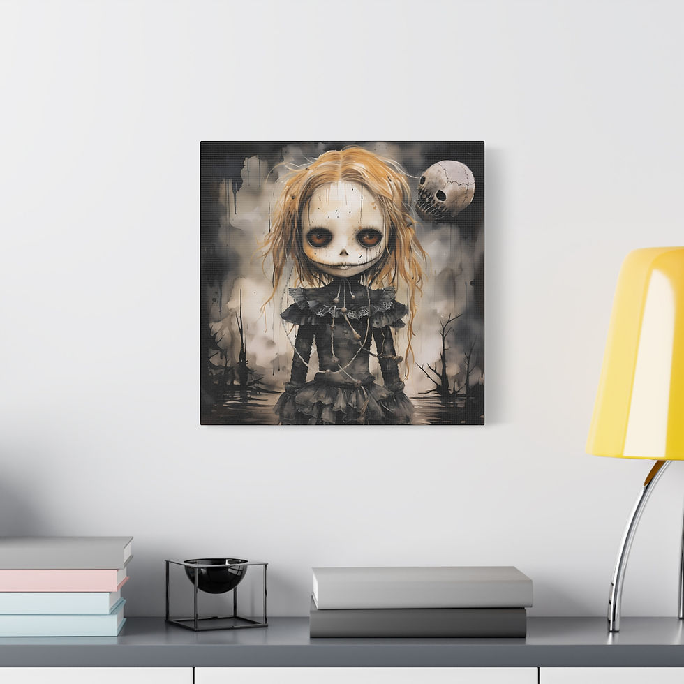 Thumbnail: Creepy Doll Art Canvas 