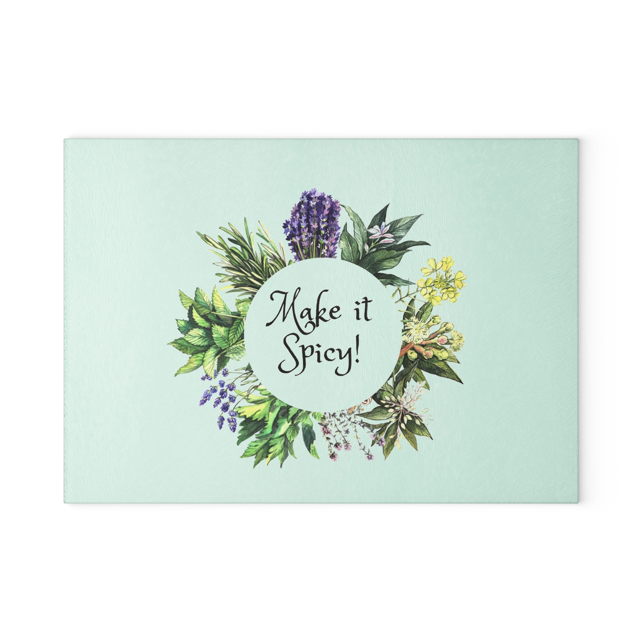 Herb Thyme! Glass Cutting Board