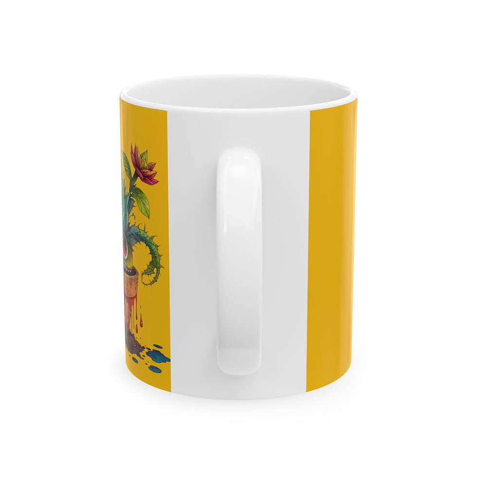 Thumbnail: Creepy Garden Vibrant Ceramic Mug 