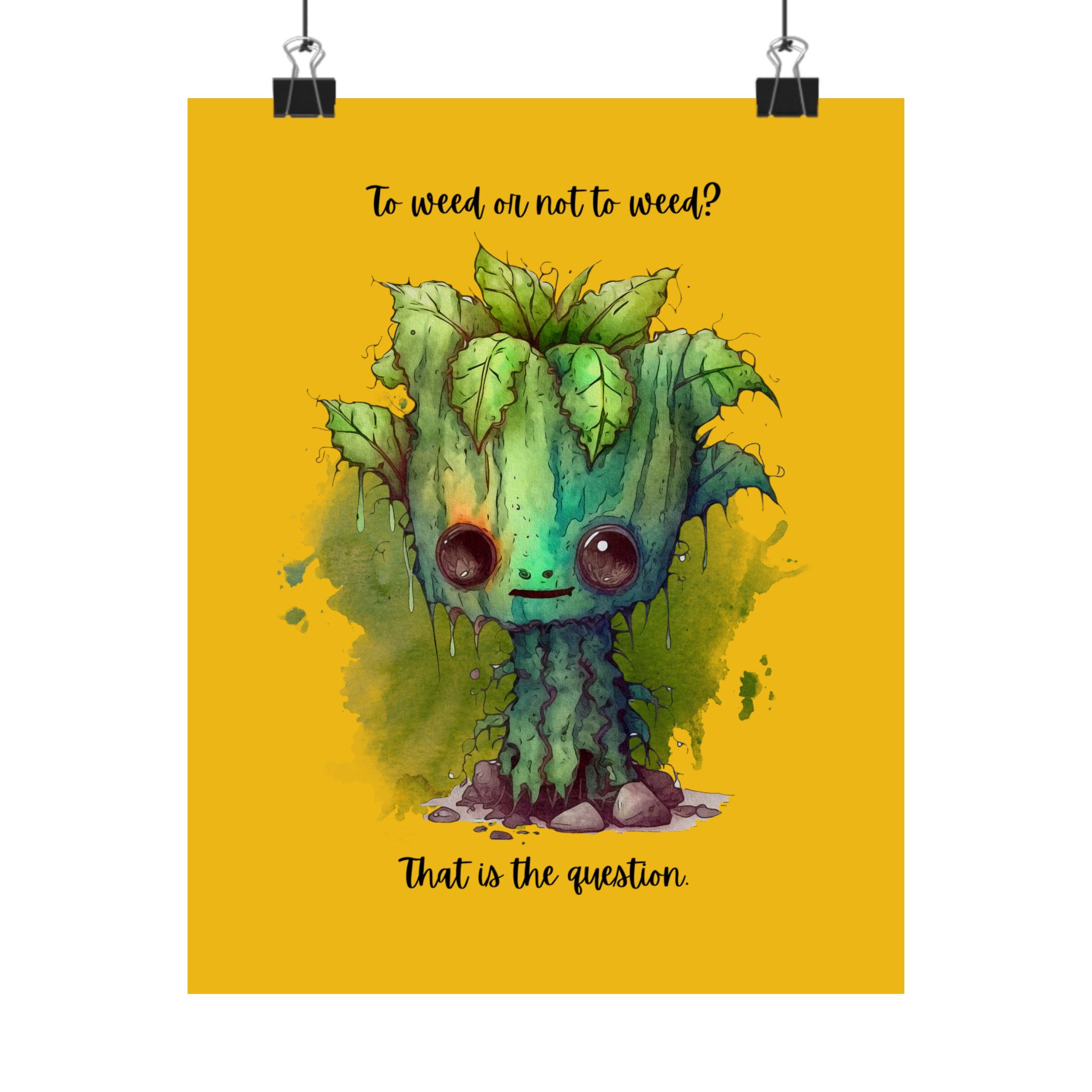Creepy Garden Plant Poster