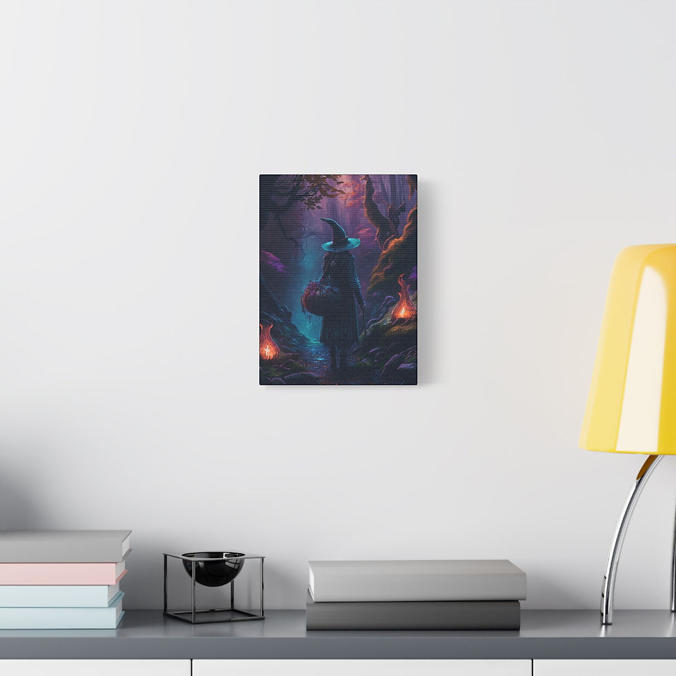 Thumbnail: Night Herb Gathering Canvas Art 