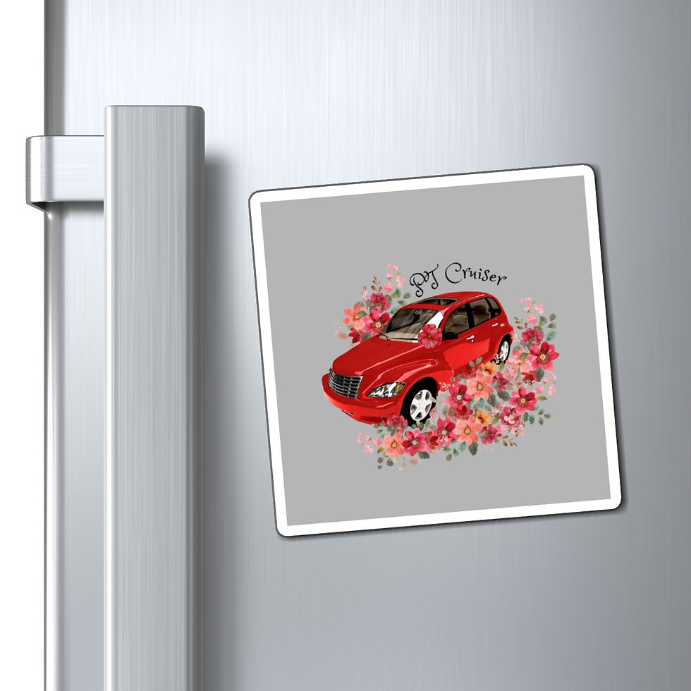 Thumbnail: Floral PT Cruiser Magnet