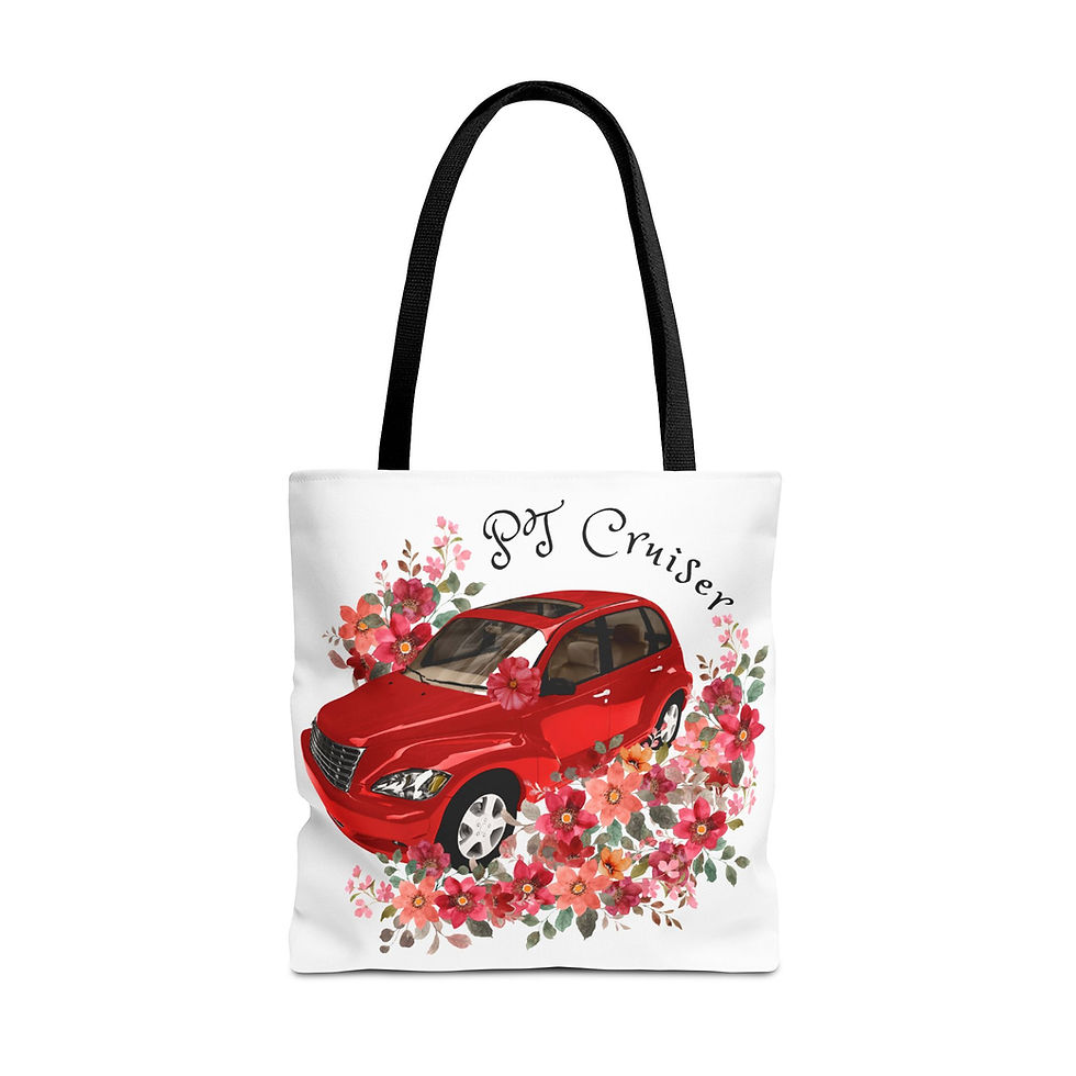 Thumbnail: Flowered PT Cruiser Tote Bag 
