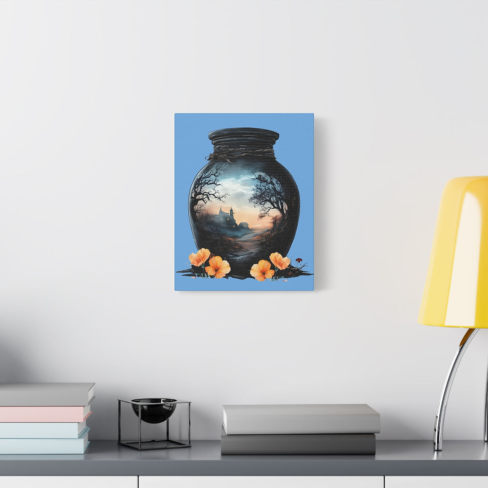 Thumbnail: Cask of Wyrd: Widow's Hollow Canvas Art Print  