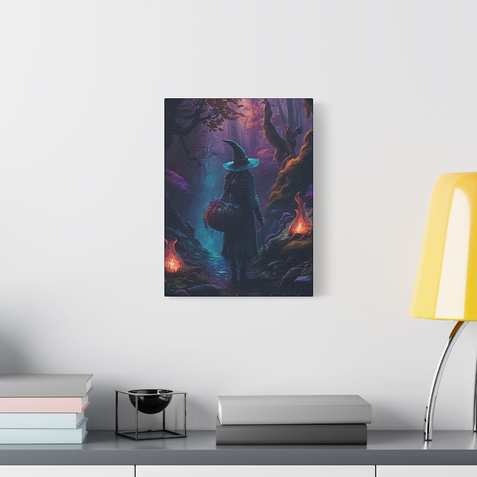 Thumbnail: Night Herb Gathering Canvas Art 
