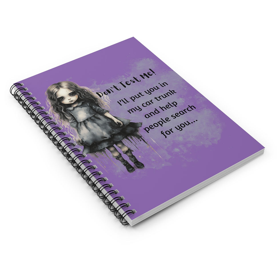 Thumbnail: Creepy Doll Spiral Notebook  