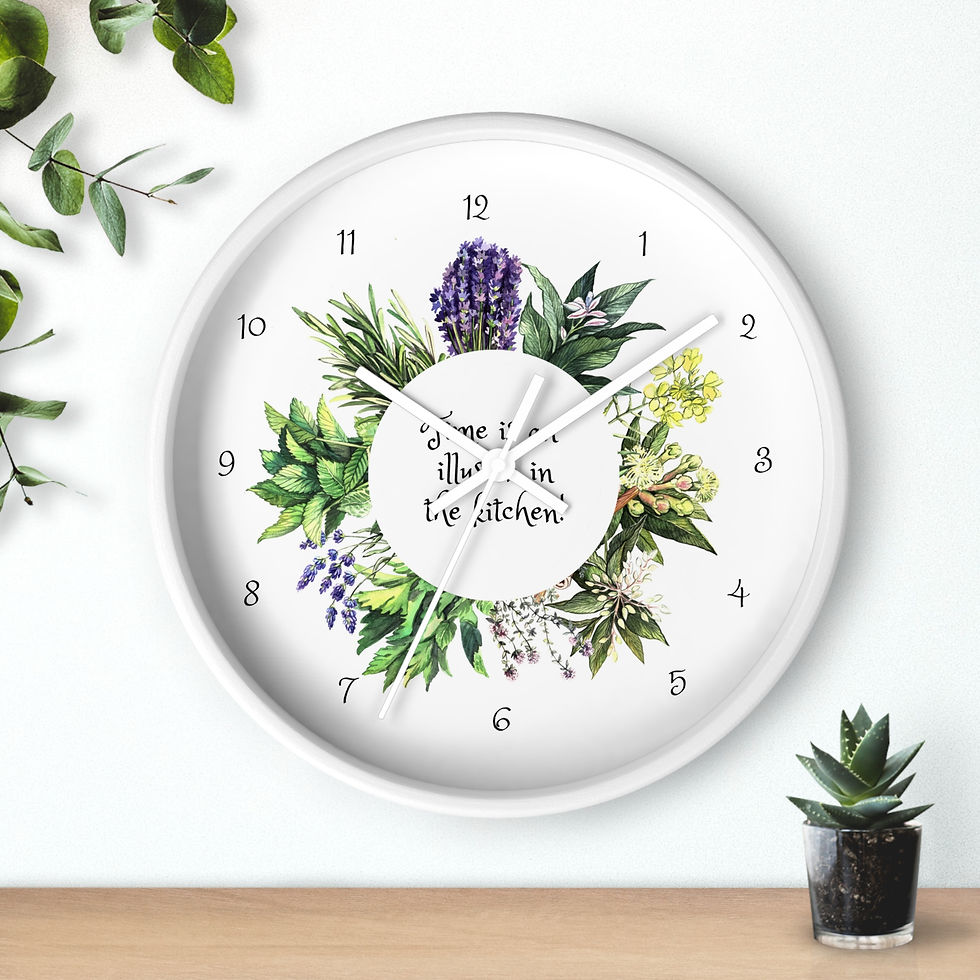 Thumbnail: Herb Thyme! Wall Clock  