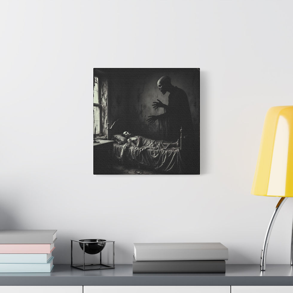 Thumbnail: Night Terrors Art Canvas Print 